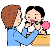 00037270親子で歯の染め出し